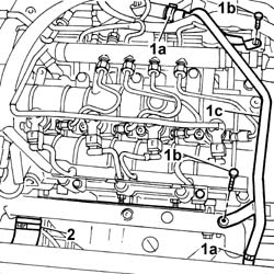 Variable geometry turbocharger exhaust manifold assembly sleeveleading to exhaust pipe r r