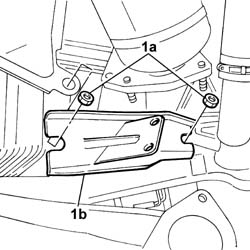 Variable geometry turbocharger exhaust manifold assembly sleeveleading to exhaust pipe r r