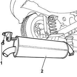 Exhaust pipe heat shield - r r