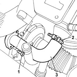 Engine oil delivery pipe to turbocharger - r + r