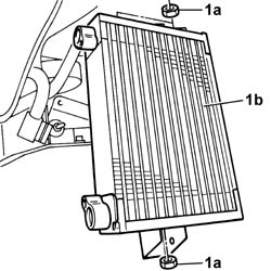 Engine oil cooling radiator - r + r