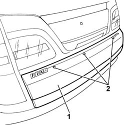 Tail-gate moulding - r r