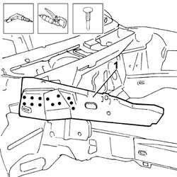 R.R. FRONT WING MOUNTING BRACKET