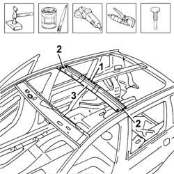 R.R. ROOF SUPPORT CROSSMEMBER