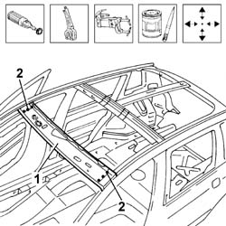R.R. ROOF SUPPORT CROSSMEMBER