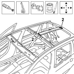 R.R. ROOF SUPPORT CROSSMEMBER
