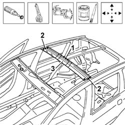 R.R. ROOF SUPPORT CROSSMEMBER