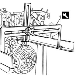 Engine - position on stand and remove