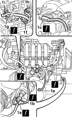 Toothed timing belt - r r with engine removed