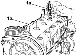 Toothed timing belt - r r with engine removed