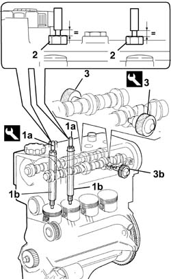 Toothed timing belt - r r with engine removed