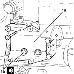 Engine - position on stand and remove