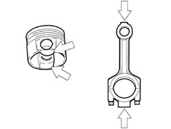 Piston, pin set - replace