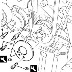 Toothed timing belt - r r with engine removed