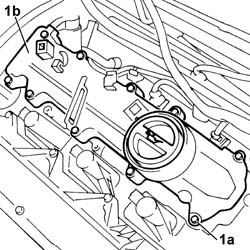 LEFT CAM COVER - R + R AND REPLACE GASKET
