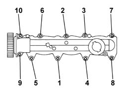 LEFT CAM COVER - R + R AND REPLACE GASKET