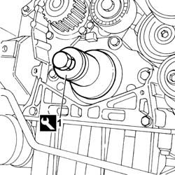 FRONT CRANK SHAFT COVER OIL SEAL - REPLACE
