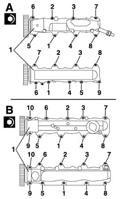 TOOTHED TIMING BELT - R R WITH ENGINE REMOVED