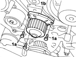 WATER PUMP - R + R WITH DRIVE BELT REMOVED