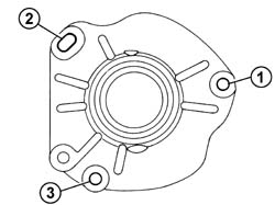 WATER PUMP - R + R WITH DRIVE BELT REMOVED