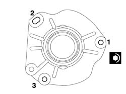 WATER PUMP - R + R WITH ENGINE REMOVED