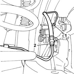 FLEXIBLE PIPE TO REAR BRAKE CALIPERS