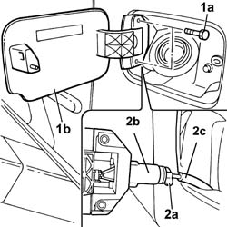 FUEL FILLER FLAP - R+R
