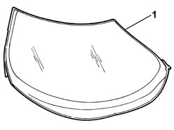 WINDSCREEN GLASS R R INCLUDING CLEANING OF HOUSING