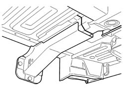 BOOT FLOOR PAN RAIL PARTIAL