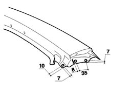 R.R. FRONT PILLAR TRIM