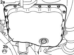 <x>CRANKCASE SUMP - R&R AND REPLACE GASKET</x>