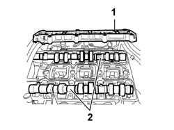 CAMSHAFT IN CYLINDER HEAD - R R ON VEHICLE