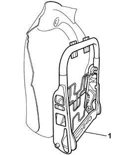 REAR SEAT BACKREST FRAME - R.R.