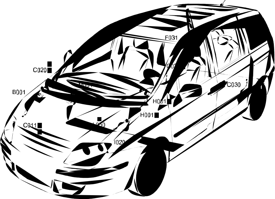 REVERSING LIGHTS LOCATION COMPONENTS