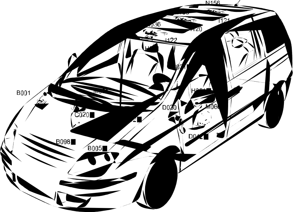 SUN ROOF LOCATION COMPONENTS
