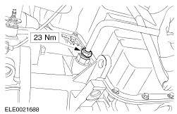Ford transaxle coolant line #6