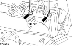 Ford Work Manuals Fusion 2002 75 06 Mechanical Caution Cap The Brake S To Prevent Fluid Loss Or Dirt Ingress Plug Hydraulic Control Unit