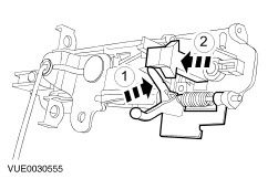 Ford Workshop Manuals Transit Tourneo Connect 2002 5 06 2002 Mechanical Repairs 5 Body And Paint 501 Body And Paint 501 14 Handles Locks Latches And Entry Systems Diagnosis And