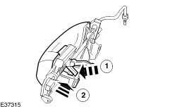 Ford Workshop Manuals Transit Tourneo Connect 2002 5 06 2002 Mechanical Repairs 5 Body And Paint 501 Body And Paint 501 14 Handles Locks Latches And Entry Systems Diagnosis And