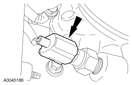 Step 27: Disconnect the oil pressure sender electrical connector.