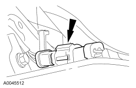 Step 40: Disconnect the LH HO2S electrical connector.
