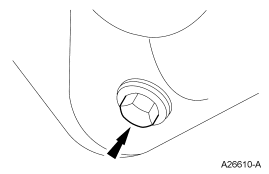Step 24: Drain the engine oil.