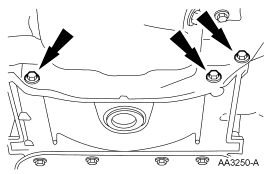 Step 51: Remove the 3 bolts and the inspection cover.