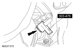 Step 41: Using the special tool, remove the LH HO2S.