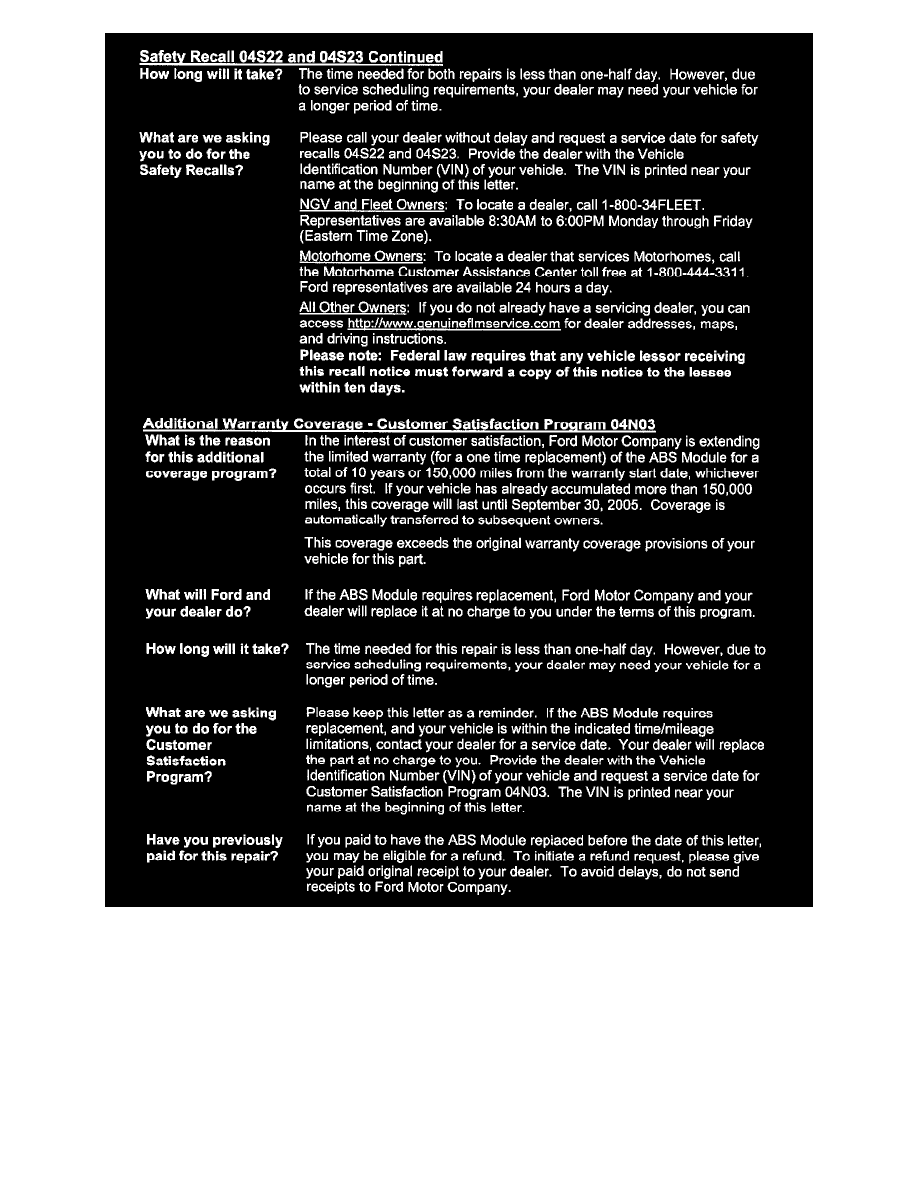 Ford Service and Repair Manuals > E 350 V86.0L DSL Turbo VIN