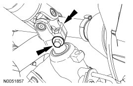 Step 44: Remove and discard the steering intermediate shaft bolt.