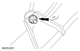 Step 46: Remove the 2 stabilizer link-to-lower control arm nuts and separate the stabilizer bar links from the lower con