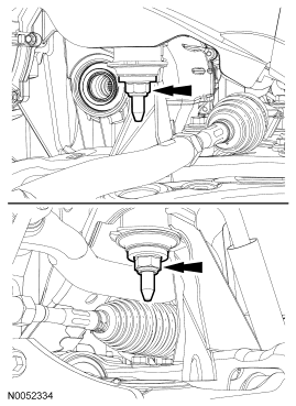 Step 53: Remove the 2 middle subframe nuts.