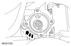 Step 3: Rotate the flange 90 degrees clockwise.