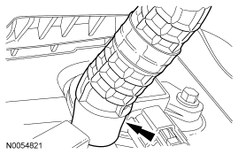 Step 71: Disconnect the PCV hose from the PCV valve.